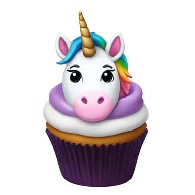 Unicorn cupcake  sticker