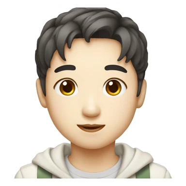 cute korean person sticker