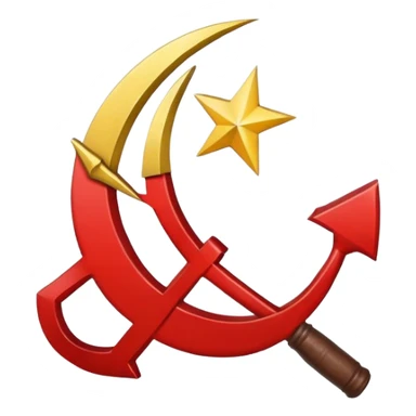 Hammer and sickle sticker