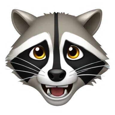Angry raccoon  sticker