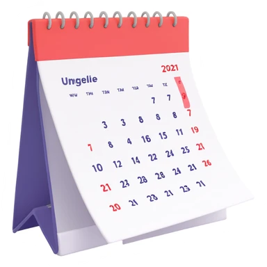 Kalendorius su streak Ugnele 
 sticker