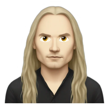 billy corgan with long hair sticker