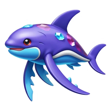 Pokemon legendary purple and cian crystal kyogre sticker