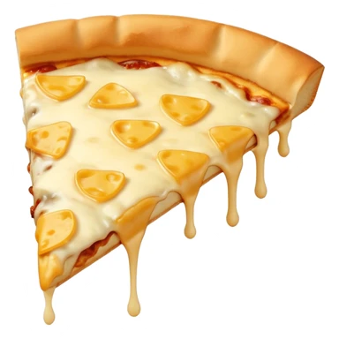 Slice of plain cheese pizza sticker
