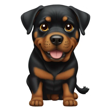 rottweiler in high heels sticker