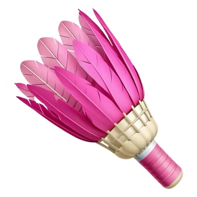 PINK BANDMINTON SHUTTLECOCK sticker