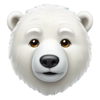 polar bear with a white bow sticker