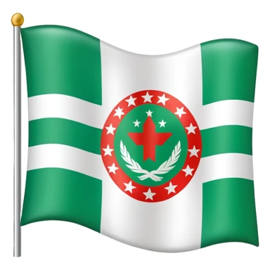 flag of Abkhazia with glossy effect sticker