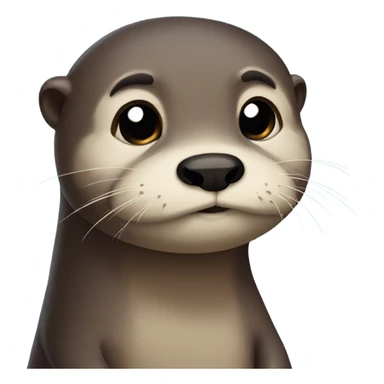 sad otter sticker