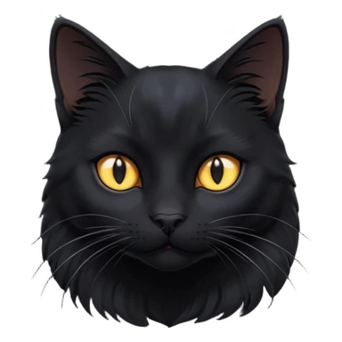 Solin wäre ein Kater mit nachtschwarzem, glänzendem Fell, kräftig gebaut und zugleich von seltener Eleganz. Sein Blick – tief und warm – scheint in die Seele zu führen, während seine Bewegung lautlos ist wie ein Schatten, der sich still an die Seite schmiegt.ihn nichts auf der Welt erschüttern. sticker