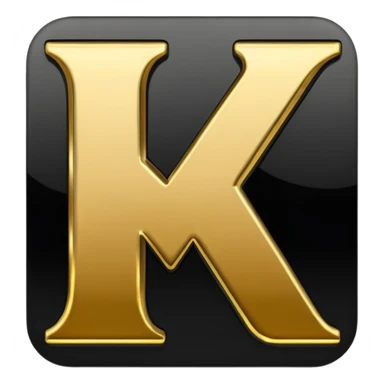 letter N in black and gold sticker