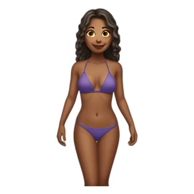 girl in bikini sticker