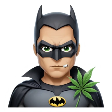 batman smoking weed sticker