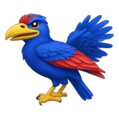 kansas jayhawk bird sticker