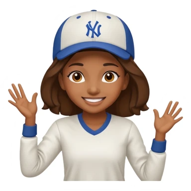 create a hiphop dance girl emoji sticker