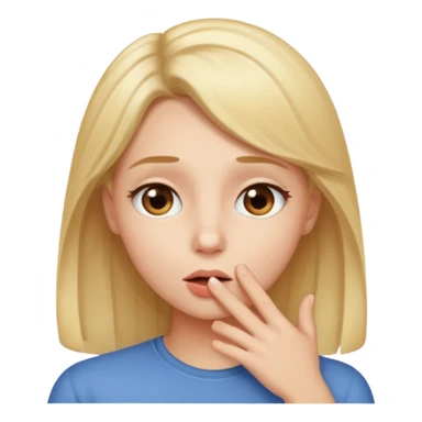 whispering person sticker