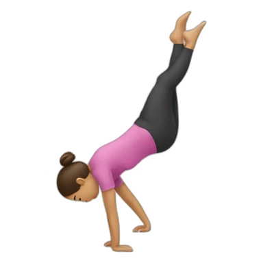 woman doing somersault sticker