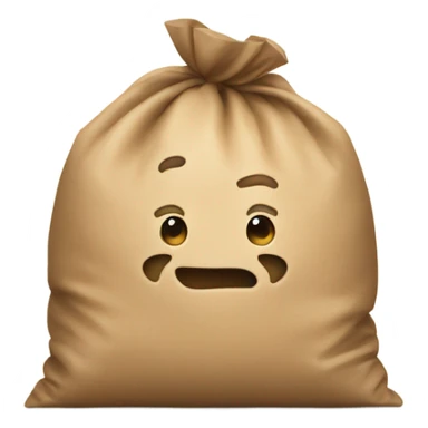 Small bean in a big bag sticker