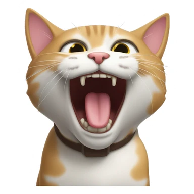 un gato sacando la lengua sticker