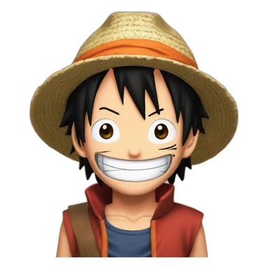 Luffy est naruto sticker