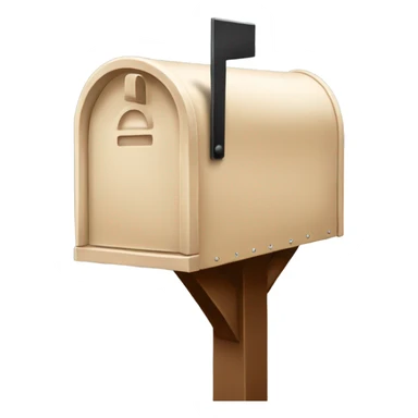 beige mailbox sticker