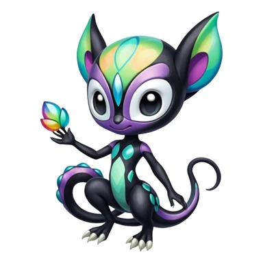 Colorful Exotic Meloetta-Venom-Stitch-Fakémon-creature-hybrid sticker