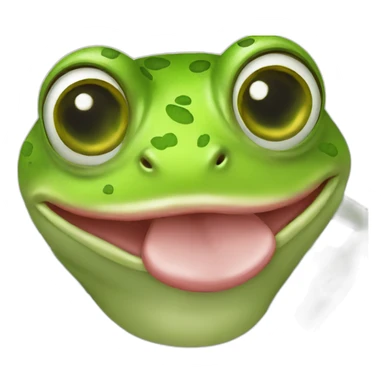 A frog kissing a frog sticker