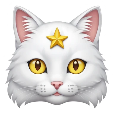 Gato com estrela nos olhos tipo esse😻 com estrela sticker