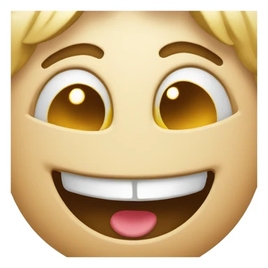 Silly happy face sticker