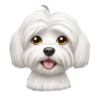 Cute maltese sticker