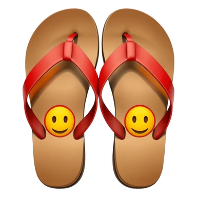 flipflops on car pedals sticker