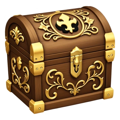 tresure box with motifs sticker