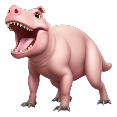pig tyrannosaurus rex hybrid sticker