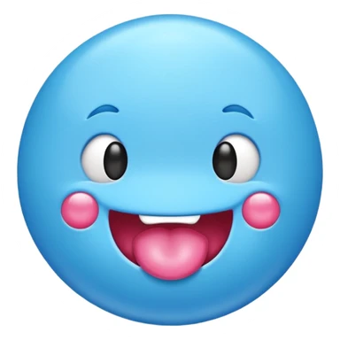 Blue bubblegum sticker