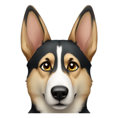 German Shepherd husky sticker