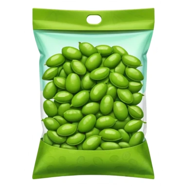 edamame snack bag sticker