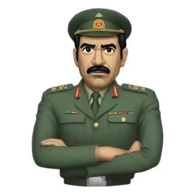Mecha saddam hussein sticker
