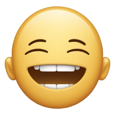 person closing eyes really hard and smiling but bitting teeth really hard sticker