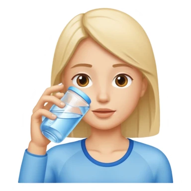 drinking fluids sticker