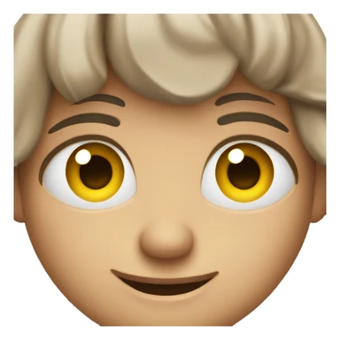 Emoji rolling eyes and smirking sticker