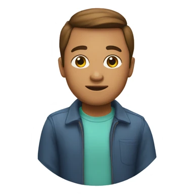 memoji with background circle on transparent background sticker