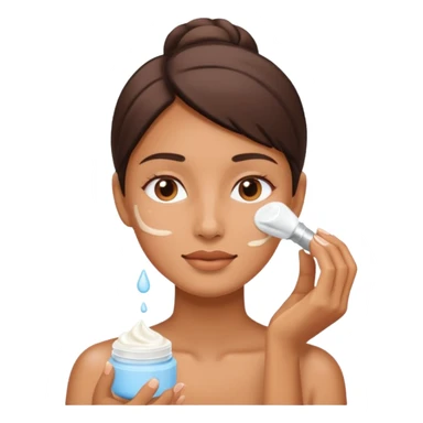 Crie emoji sobre skincare sticker