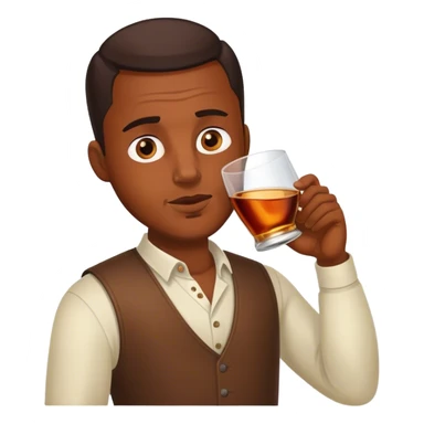 Guy drinking Hennessy and sluring his words sticker