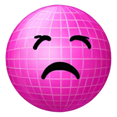 Pink discobal sticker