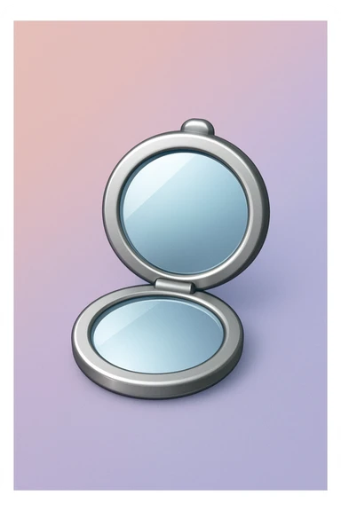 mirror compact emoji sticker