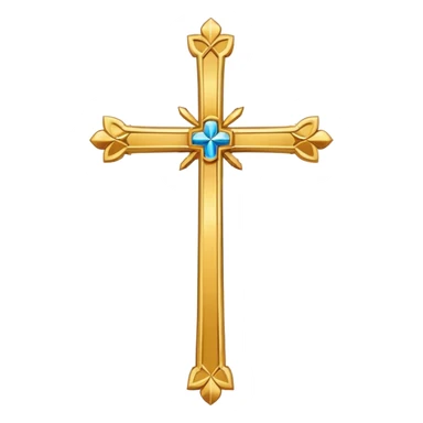 Christian cross sticker