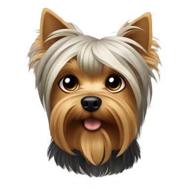 Perro yorkshire terrier durmiendo  sticker