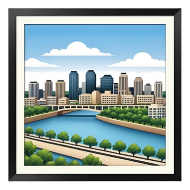 I moved to Little Rock in the state of Arkansas sticker