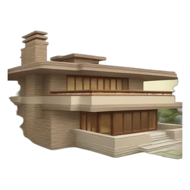 frank lloyd wright house sticker