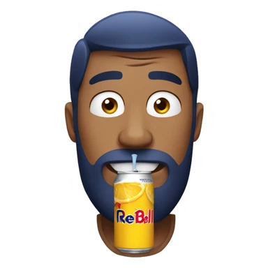 The man who drinks redbull sticker